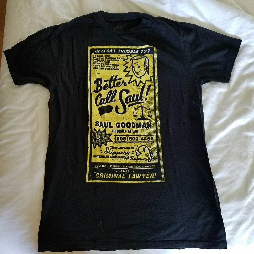 Better Call Saul Tee, Size Large